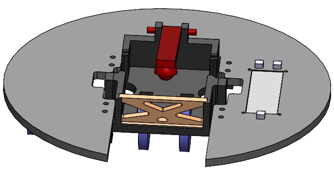 CAD image of card dealing mechanism with shroud